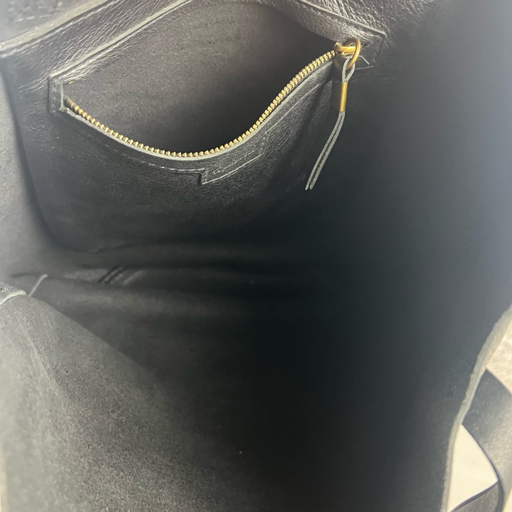547 Madewell Black Leather Structured Tote Bag - Picture 10 of 10